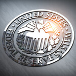 FED federal reserve of USA sybol and sign.